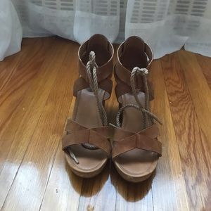 Sperry Dawn Ari Ankle Tie Wedges Womens